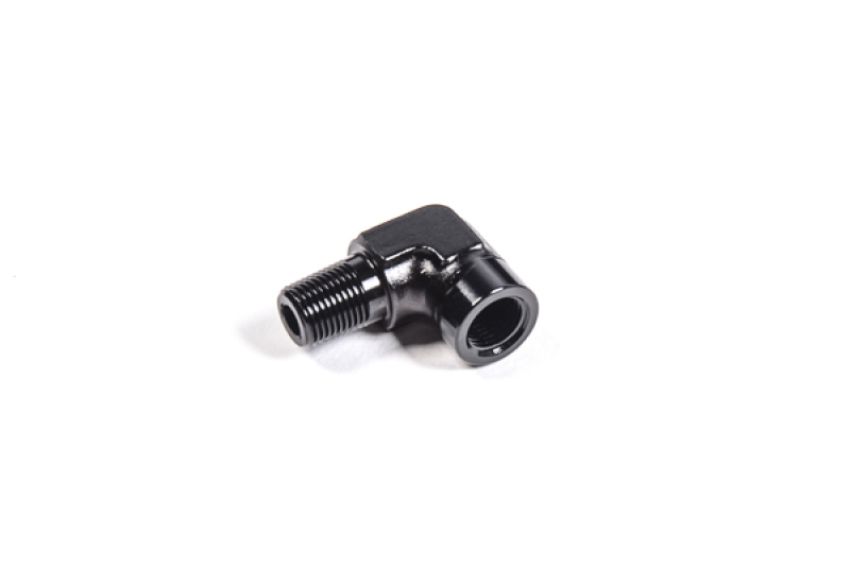 Radium Engineering 14-0332 1/8NPT MALE TO FEMALE, 90DEG