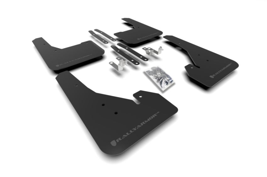 Rally Armor MF67-UR-BLK/GRY Black Mud Flap/Grey Logo