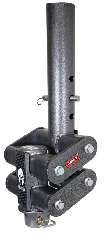 GEN-Y Hitch GH-7062 Gen-Y Spartan Torsion-Flex 5in Offset 4in RD Tube Gooseneck 2-5/16in Coupler Standard Height