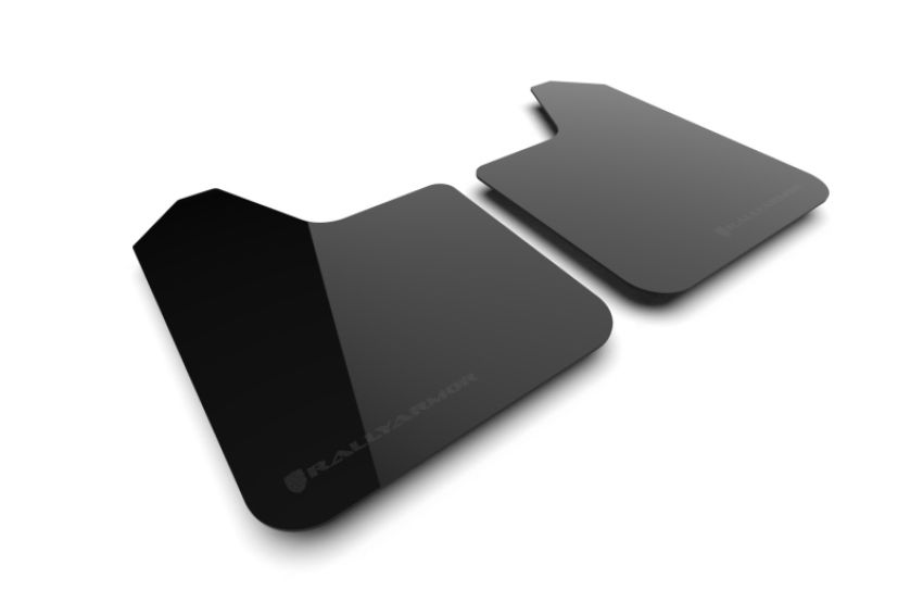Rally Armor MF12-UR-BLK-MBK-LRT Black Mud Flap/Metallic Black Logo