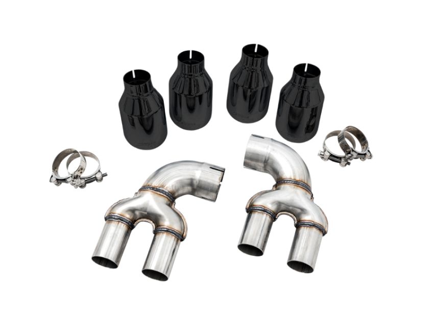 AWE Tuning 3810-43020 2019+ BMW M340i (G20) OE-Config-To-Quad Tip Conversion Kit - Diamond Black Tip