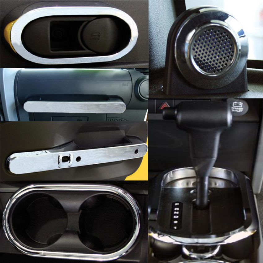 Putco 405641 07-10 Jeep Wrangler Interior Chrome Kit - Fits 4 Door Only Chrome Trim Accessory Kits