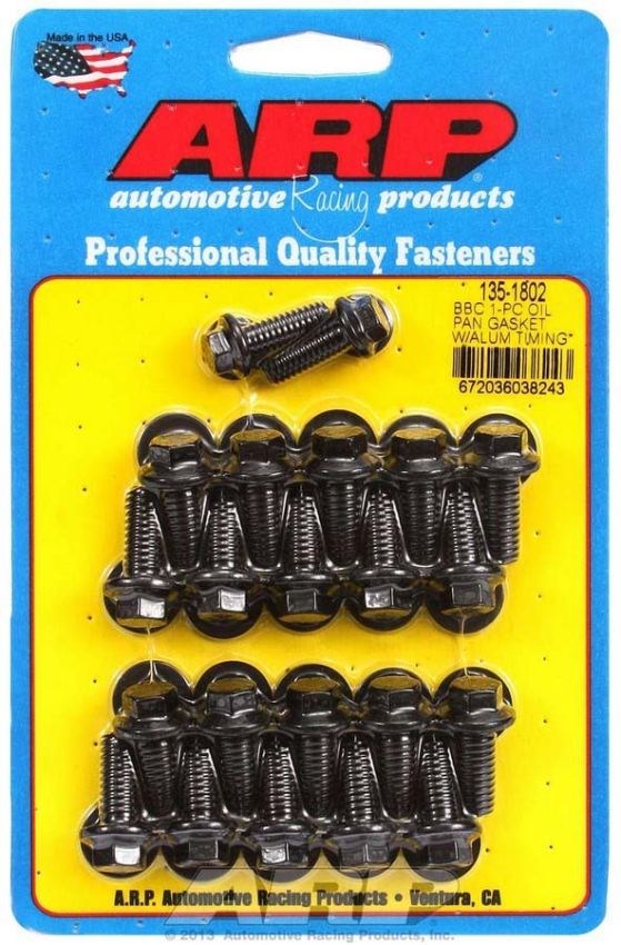 ARP ARP135-1802 BBC Oil Pan Bolt Kit - 6pt.