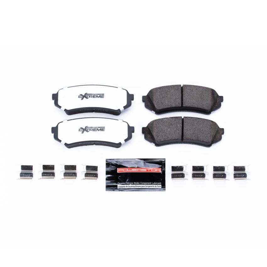 PowerStop Z36-773 PowerStop - Z36 Truck and SUV Carbon-Fiber Ceramic Brake Pads with Hardware Kit