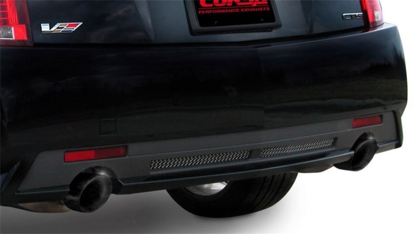 CORSA Performance 14940BLK Corsa 2009-2014 Cadillac CTS Sedan V 6.2L V8 Black Touring Axle-Back Exhaust