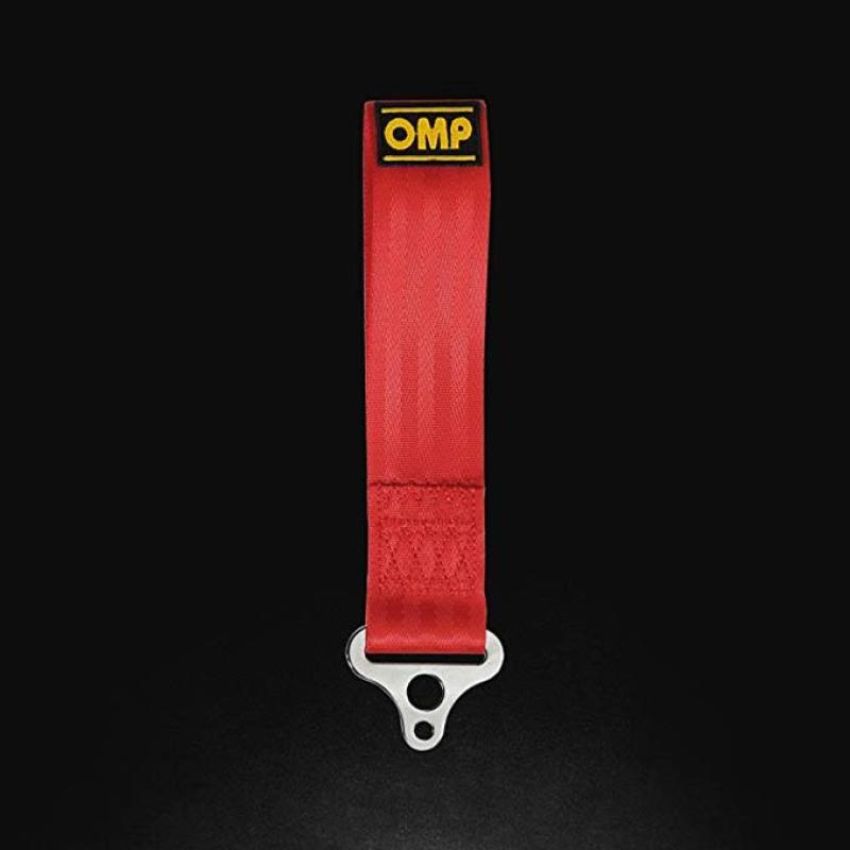 OMP RACING, INC. OMPEB0-0578-061 Tow Hood Red Stainless 100mm ID