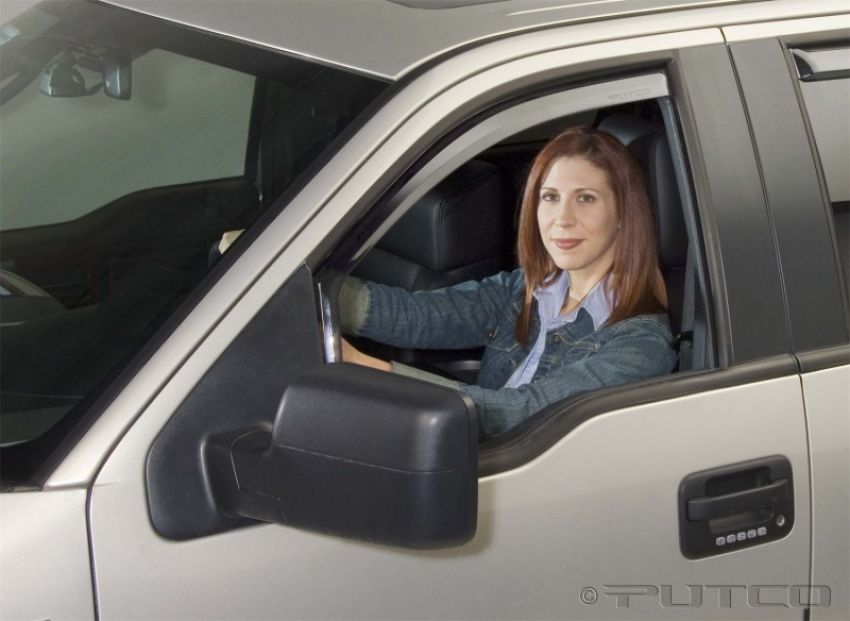 Putco 580018 04-08 Ford F-150 Super Crew/Standard Cab (Front Only) Element Tinted Window Visors