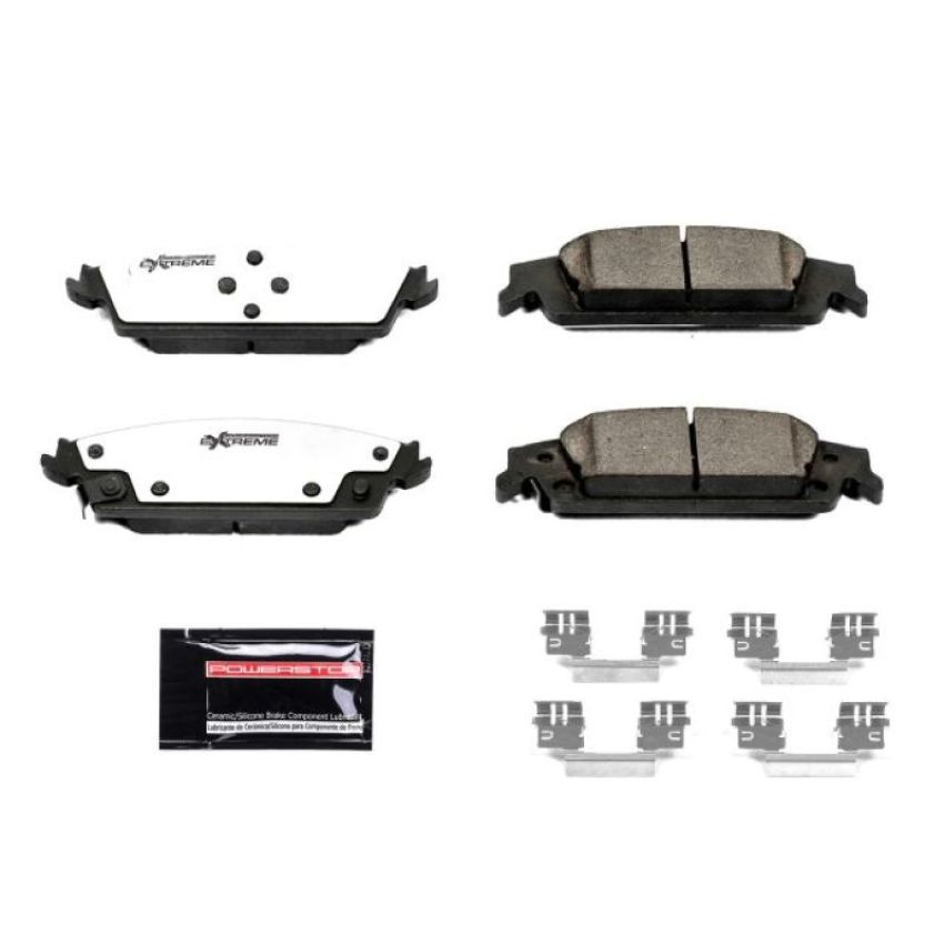 PowerStop Z36-1707 PowerStop - Z36 Truck and SUV Carbon-Fiber Ceramic Brake Pads with Hardware Kit