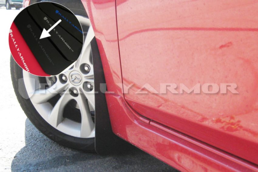 Rally Armor MF17-UR-BLK/GRY Black Mud Flap/Grey Logo