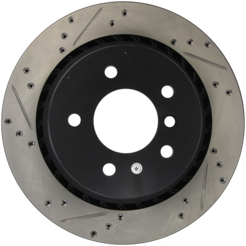 Stoptech 127.34037R Slotted & Drilled Sport Brake Rotor