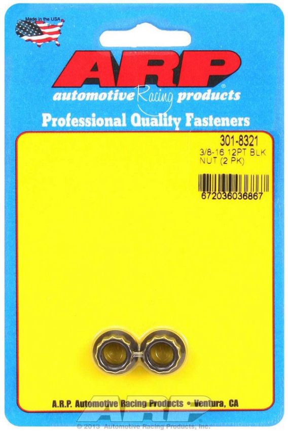 ARP ARP301-8321 3/8-16 12pt Nut Kit 2pk