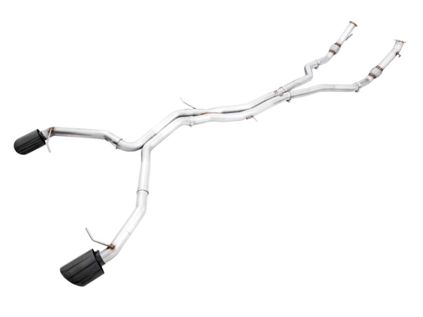 AWE Tuning 3020-33058 Audi B9 RS5 Track Edition Exhaust w/ Diamond Black RS Tips