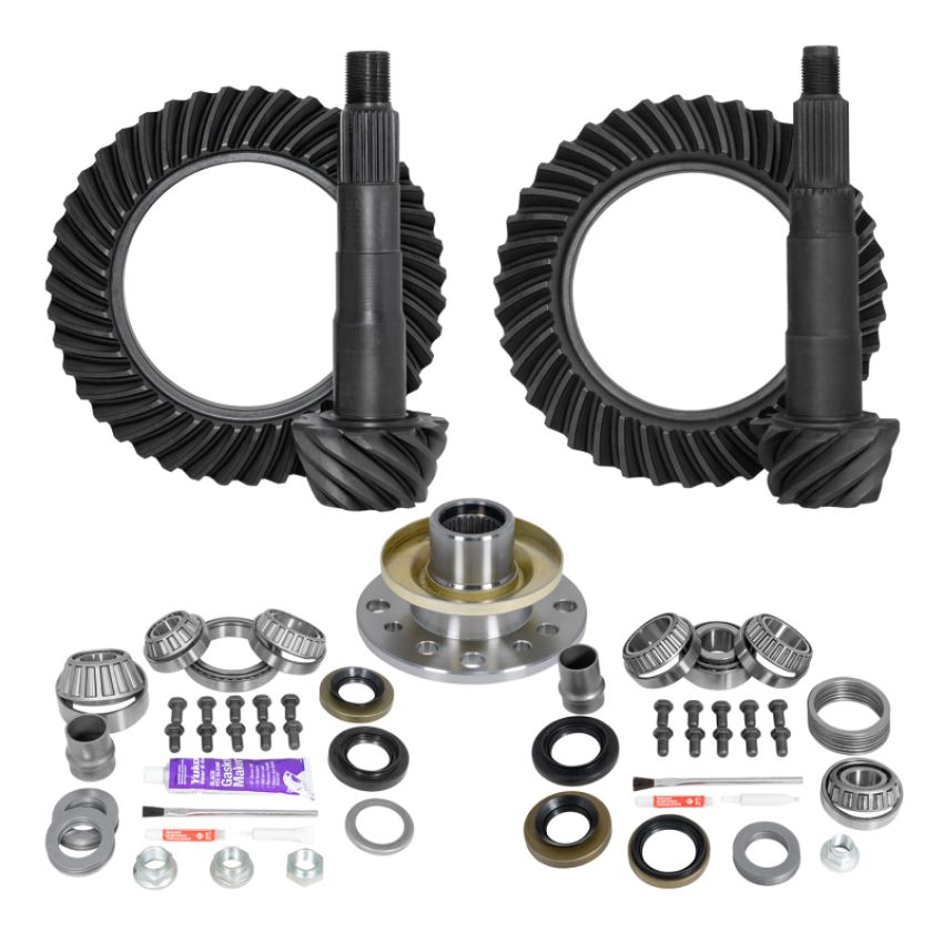 Yukon Gear & Axle YGKT002-456 Yukon Ring & Pinion Gear Kit Front & Rear for Toyota 8/7.5R Diff (w/Factory Locker) 4.56 Ratio