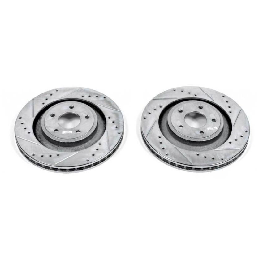 PowerStop AR83073XPR PowerStop Evolution Performance Drilled, Slotted & Plated Brake Rotor Pair