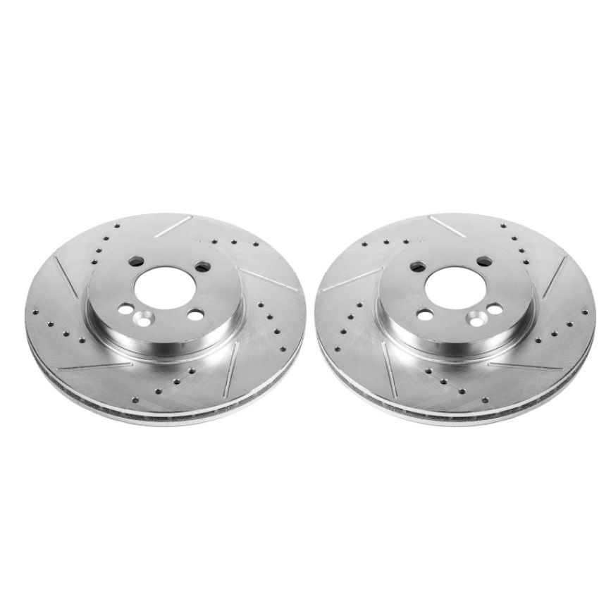 PowerStop EBR855XPR PowerStop Evolution Performance Drilled, Slotted & Plated Brake Rotor Pair