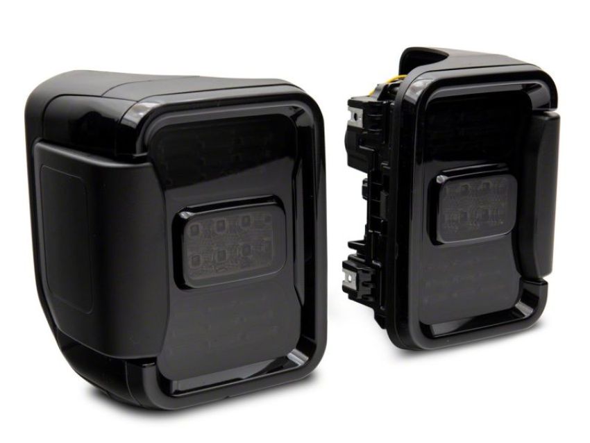 Raxiom JG10490 20-23 Jeep Gladiator JT w/ Factory Halogen LED Tail Lights- Blk Housing (Smoked Lens)