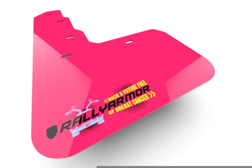Rally Armor MF20-BCE24-PK-BLK Universal UR Plus Pink Mud Flap BCE Logo