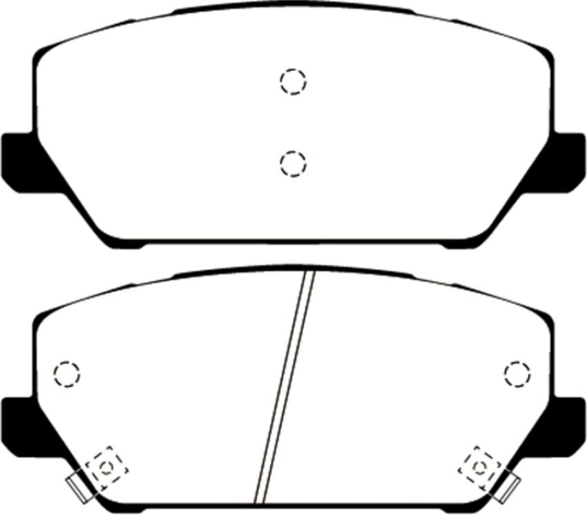 EBC Brakes DP32343C Redstuff Ceramic Low Dust Brake Pads