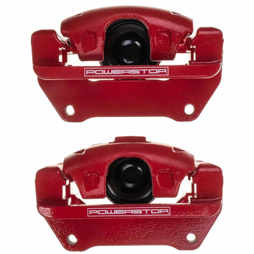 PowerStop S5044EB Red Powder Coated Calipers