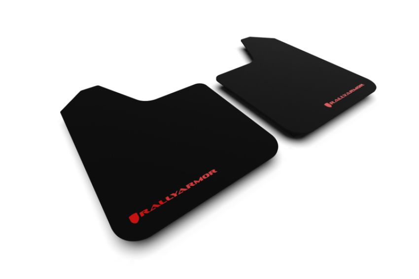 Rally Armor MF12-BAS-RD-LRT Black Mud Flap/Red Logo