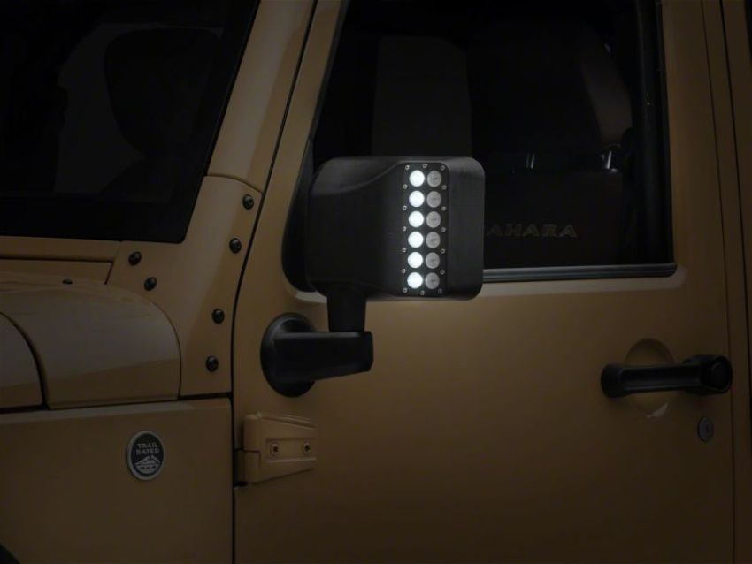 Raxiom J116869 07-18 Jeep Wrangler JK Off-Road LED Manual Mirrors w/ Turn Signals