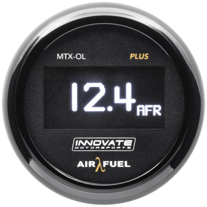 Innovate Motorsports 39360 Innovate MTX-OL PLUS Wideband Digital Air/Fuel Ratio OLED Gauge Kit 3ft w/O2 Sensor