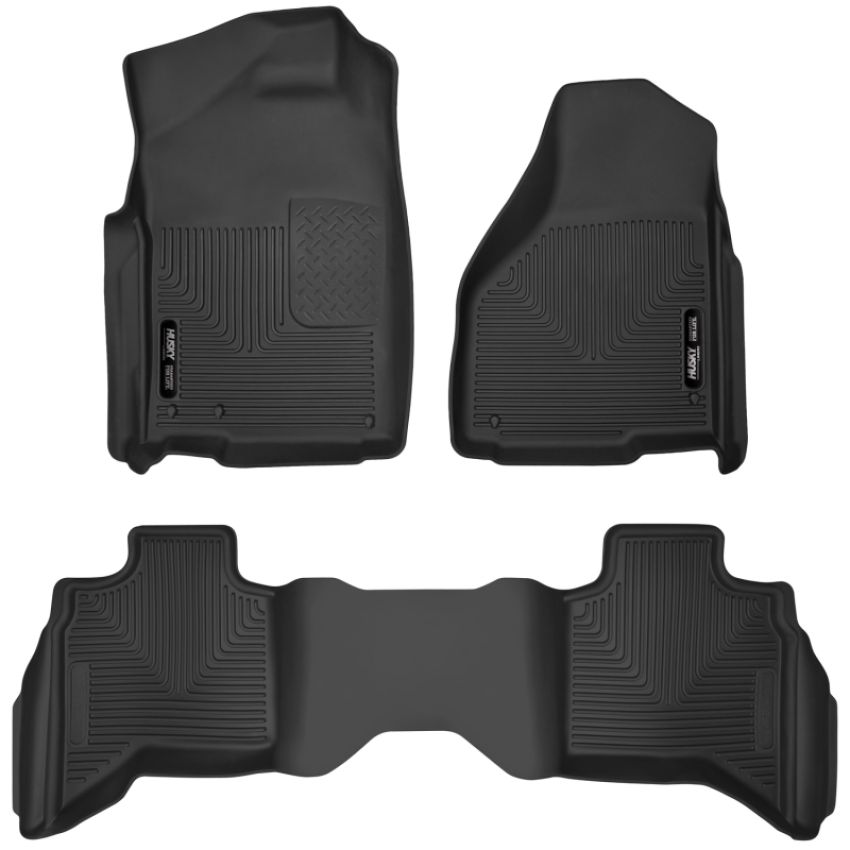HUSKY LINERS HSK53628 Front & 2nd Seat Floor L iners X-act Contour