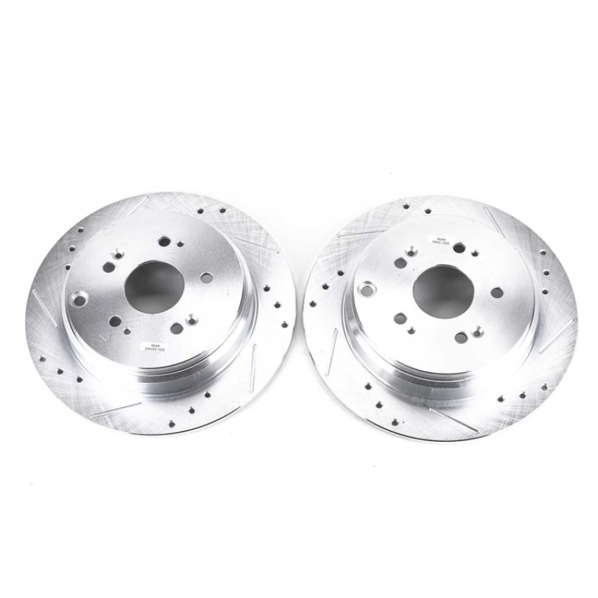 PowerStop JBR1158XPR PowerStop Evolution Performance Drilled, Slotted & Plated Brake Rotor Pair