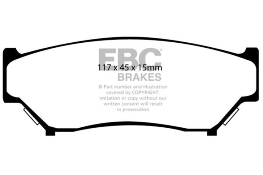 EBC Brakes UD807 Ultimax OEM Replacement Brake Pads