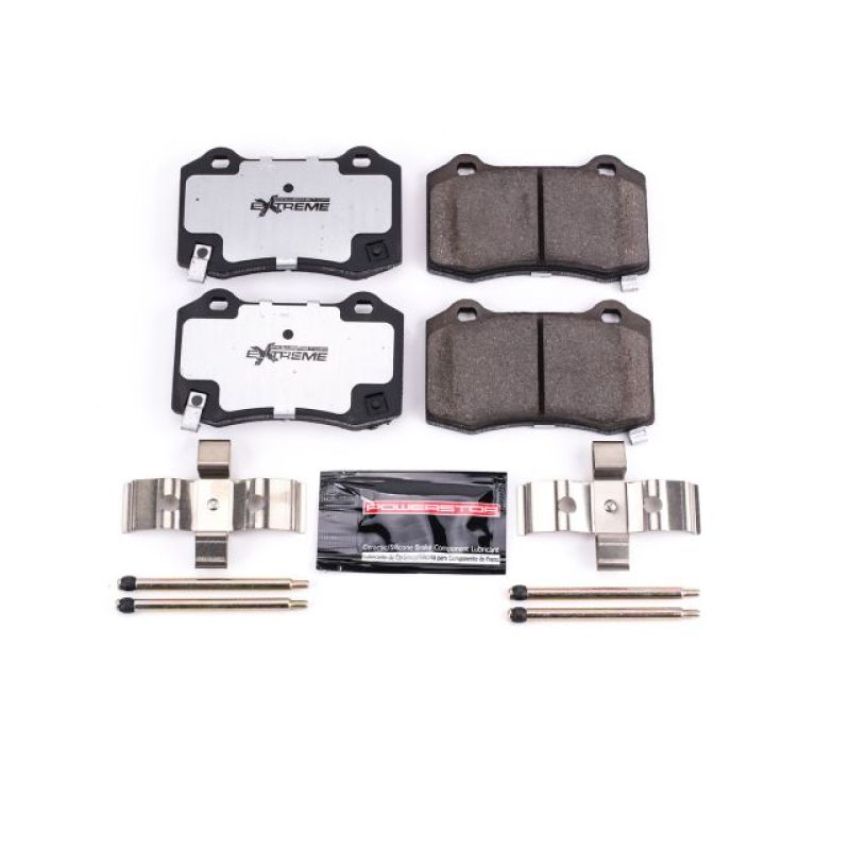PowerStop Z26-1053 PowerStop - Z26 Performance Carbon-Fiber Ceramic Brake Pads with Hardware Kit