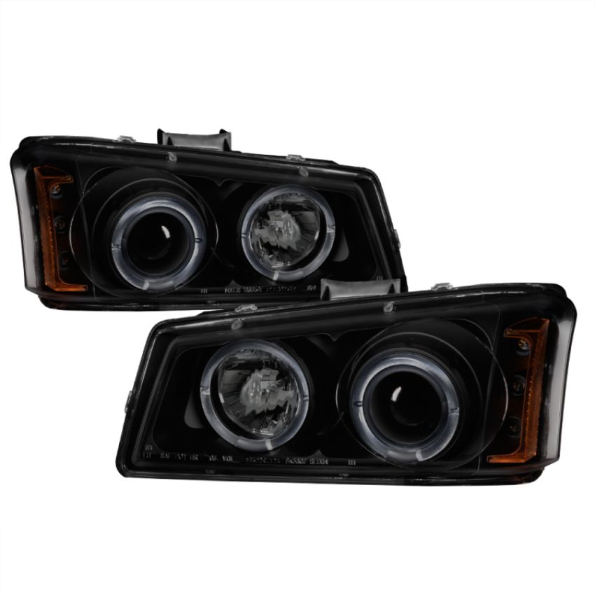 SPYDER 5078315 Projector Headlights - LED Halo - Black Smoke