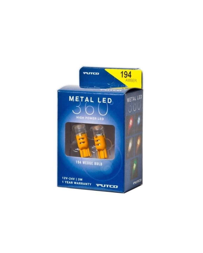 Putco 340194A-360 194 - Amber Metal 360 LED