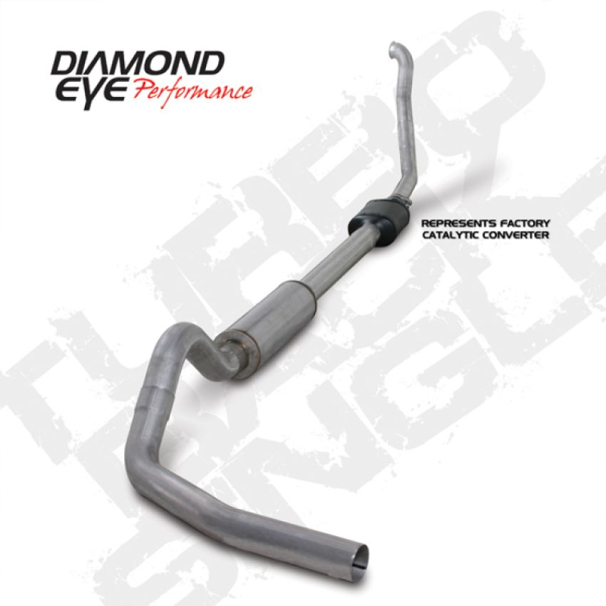 Diamond Eye Performance K4306A Diamond Eye KIT 4in TB SGL AL: 94-97 FORD 7.3L F250/F350 PWRSTROKE NFS W/ CARB EQUIV STDS