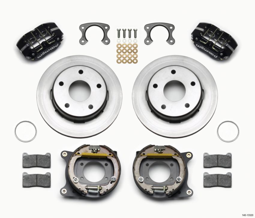 Wilwood 140-13320 Dynapro Lug Mount P/S Park Brake Kit Small Ford 2.36in Off Bronco 5 x 5.50