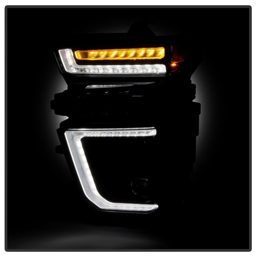 SPYDER 5088796 Projector Headlights - Sequential LED Turn Signal Lights - Black