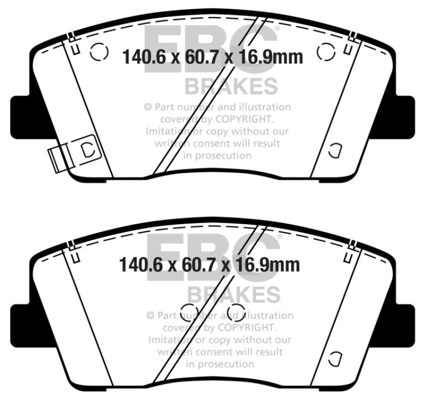 EBC Brakes DP32358C Redstuff Ceramic Low Dust Brake Pads