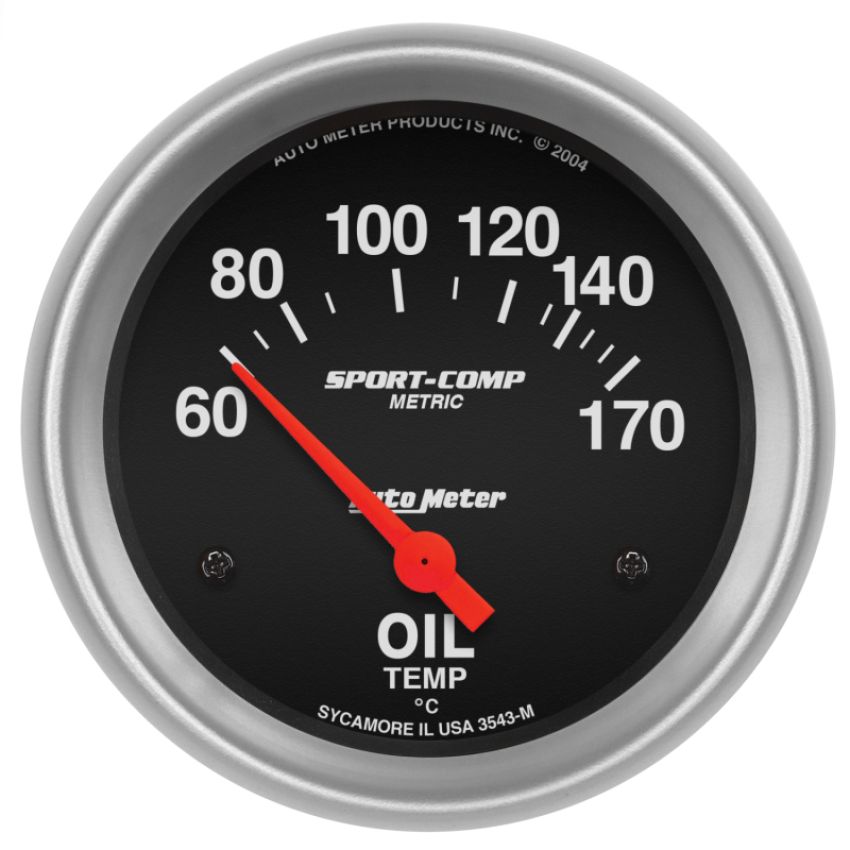 AutoMeter 3543-M GAUGE, OIL TEMP, 2 5/8