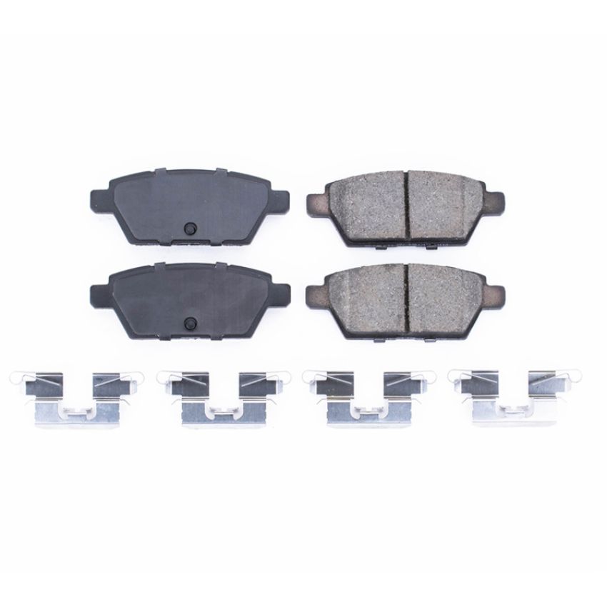 PowerStop 17-1161 PowerStop - Z17 Low-Dust Ceramic Brake Pads with Hardware