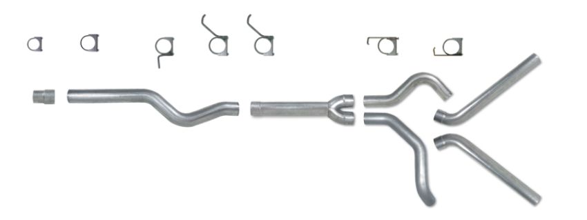 Diamond Eye Performance K4124S-RP Diamond Eye KIT 4in CB MFLR RPLCMENT PIPE DUAL SS: 2006-2007.5 CHEVY/GMC 6.6L 2500/3500