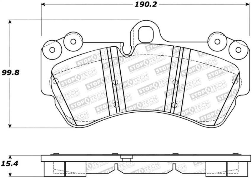 Stoptech 308.10070 Street Brake Pads