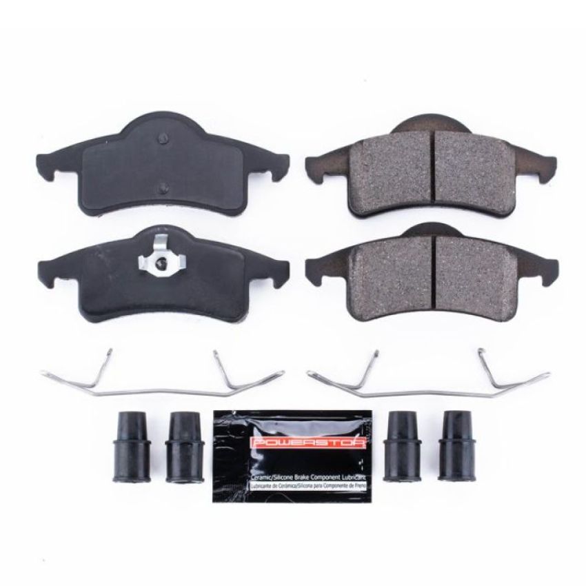 PowerStop Z23-791 PowerStop - Z23 Daily Driver Carbon-Fiber Ceramic Brake Pads with Hardware Kit