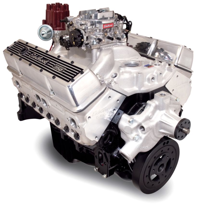 Edelbrock 46410 Crate Engine  9 0 1 Performer E-Tec w/ Short Water Pump As Cast
