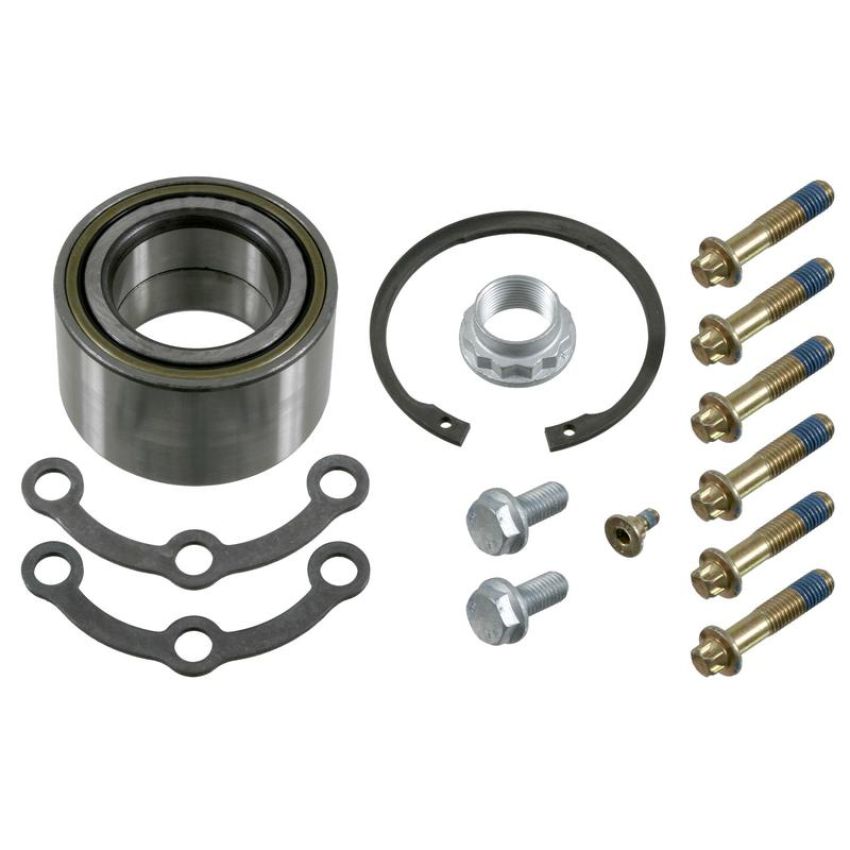 FEBI 04178 Wheel Bearing Kit with axle nut, fastening bolts and circlip