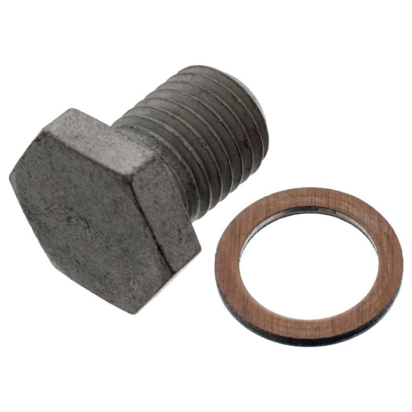 FEBI 100551 Oil Drain Plug for engine, with seal ring