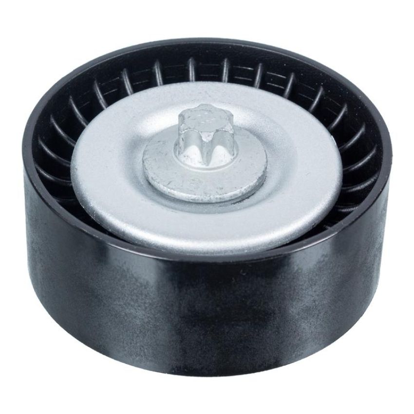 FEBI 102152 Idler Pulley for auxiliary belt, with bolt