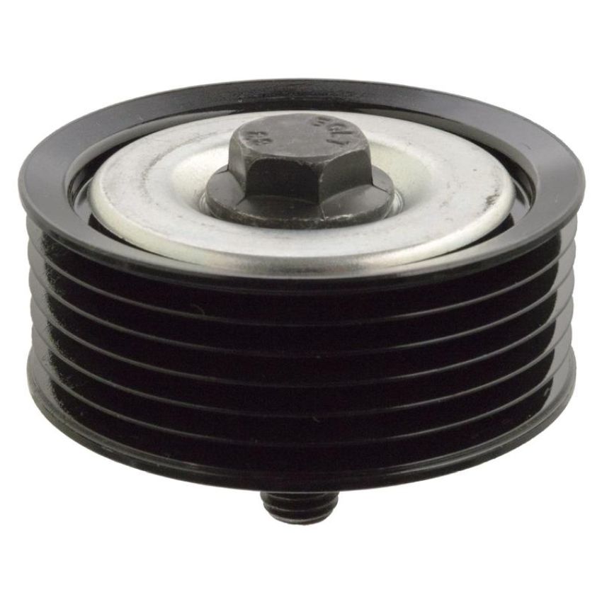FEBI 102153 Idler Pulley for auxiliary belt, with bolt