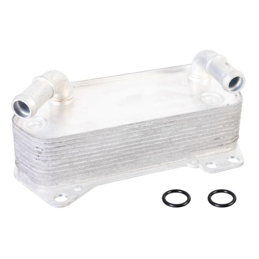 FEBI 108949 Oil Cooler for automatic transmission, with seal rings