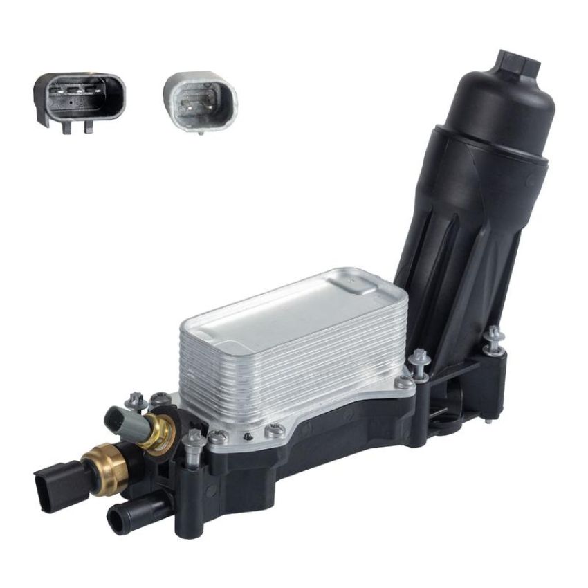 FEBI 109170 Oil Filter Housing with oil filter and oil cooler