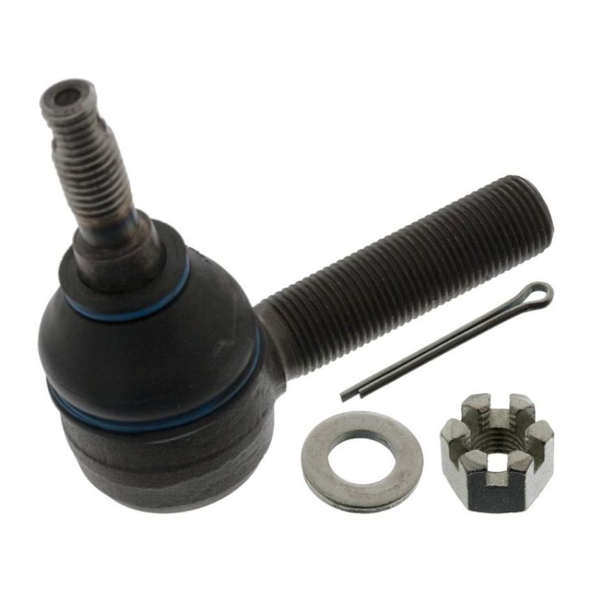 FEBI 14123 Tie Rod End with castle nut, cotter pin and washer