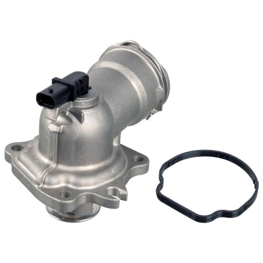 FEBI 174399 Thermostat with housing, seal and temperature sensor